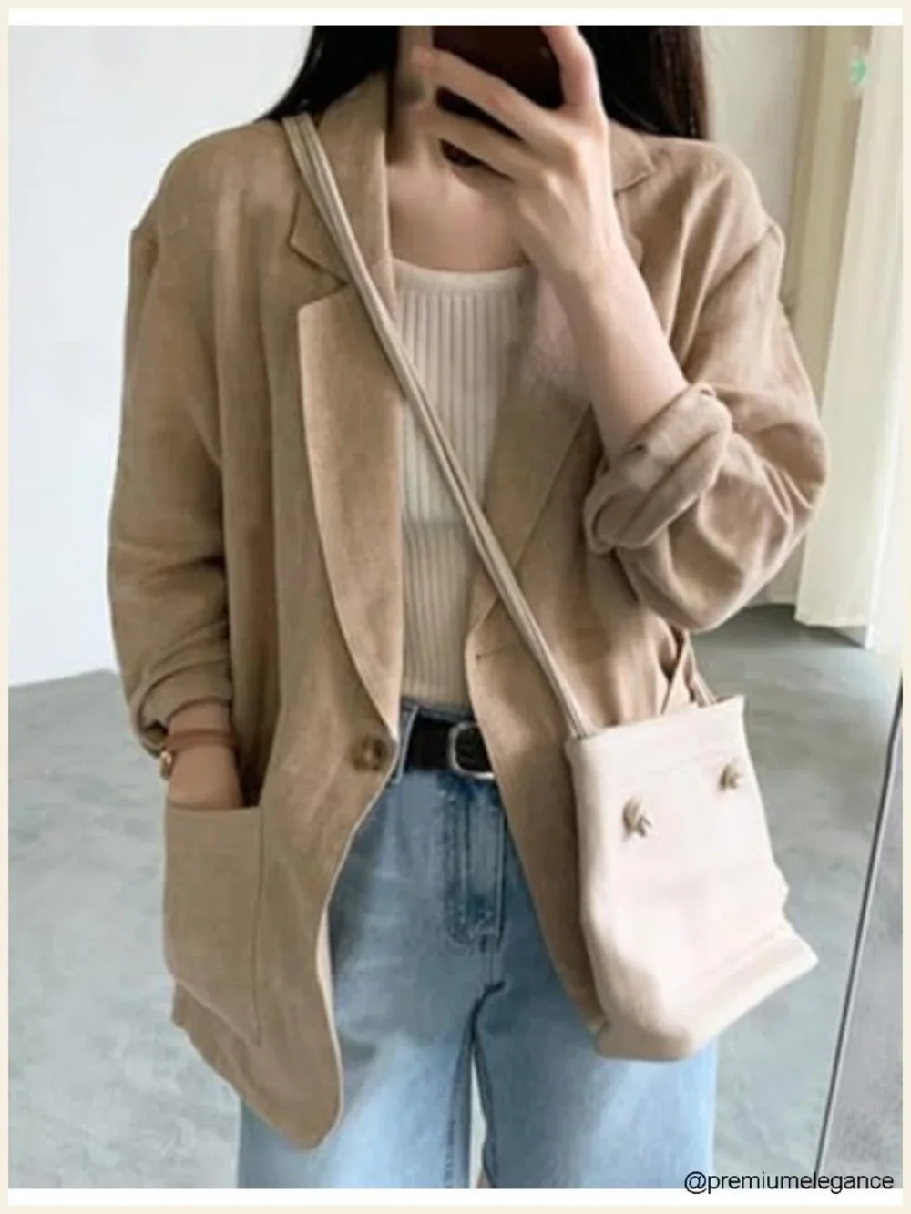 Womens Linen Blazer Casual Lightweight Long Sleeve Spring Summer Jacket